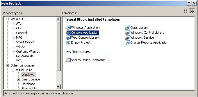 visual basic net using