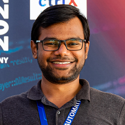 Portrait view of Sabari Kannan Muthalagu, winner of the ctrlX developR Challenge 2022