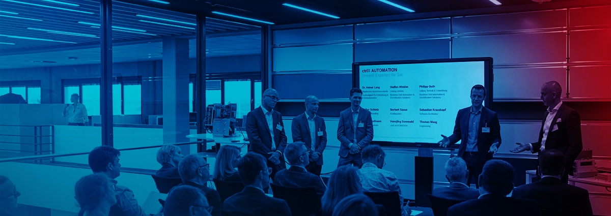 Konferencja prasowa Bosch Rexroth w Ulm, temat: ctrlX AUTOMATION