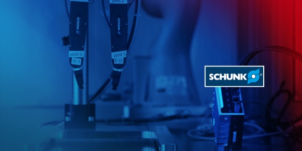 ctrlX CORE industrial control, and jointed-arm robot with SCHUNK gripper