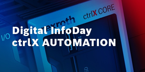 ctrlX AUTOMATION Visual: Widok z bliska kontrolera przemysłowego ctrlX CORE; Etykietowanie: Digital InfoDay ctrlX AUTOMATION