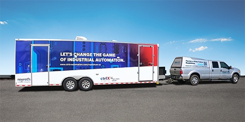Pickup Bosch Rexroth z przyczepą ctrlX AUTOMATION