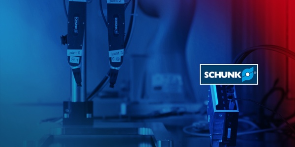 ctrlX CORE industrial control, and jointed-arm robot with SCHUNK gripper