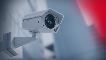 Image shows a security camera