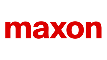 Logo of the company maxon