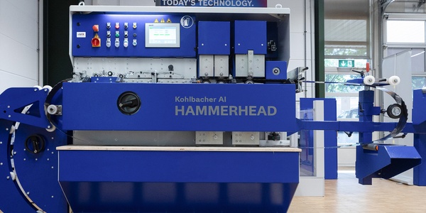 Kohlbacher, AI - Hammerhead saw blade sharpening machine equipped with ctrlX AUTOMATION Komponenent