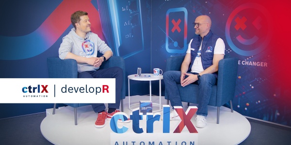 Gospodarz Christian Zentraf i jego gość Michael Langfinger rozmawiają o bezpieczeństwie i dlaczego ctrlX AUTOMATION jest odpornym systemem.