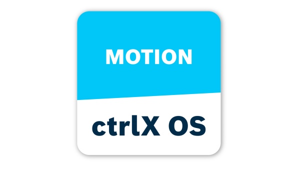 The image shows the app icon for ctrlX MOTION. The term Motion is included in the icon for better clarification of which app it is.