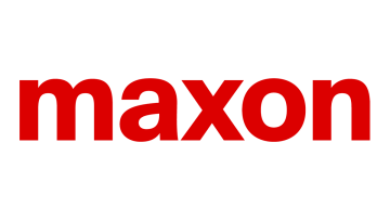 Logo of the company maxon