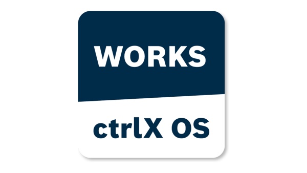The image shows engineering app icon ctrlX WORKS.