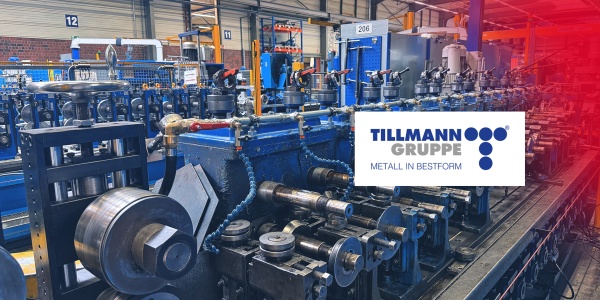 Profilieranlage der Tillmann Profil GmbH in einer Produktionshalle, die mit der Steuerungslösung ctrlX AUTOMATION modernisiert wurde.