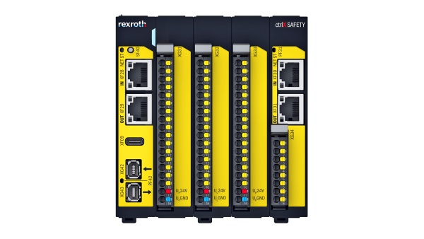 The image shows the safety control ctrlX SAFETY.
