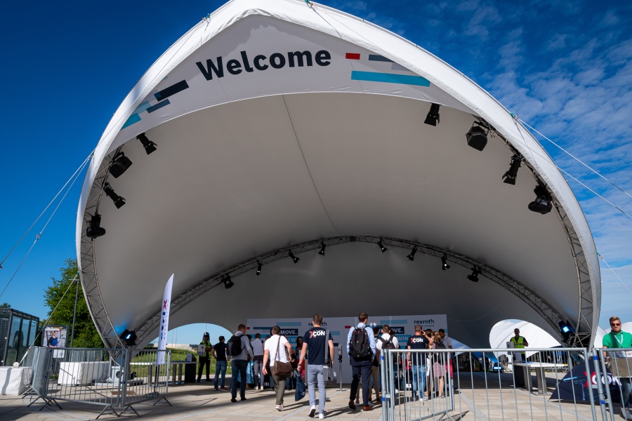 Entrance of the ctrlX developR Conference 2022