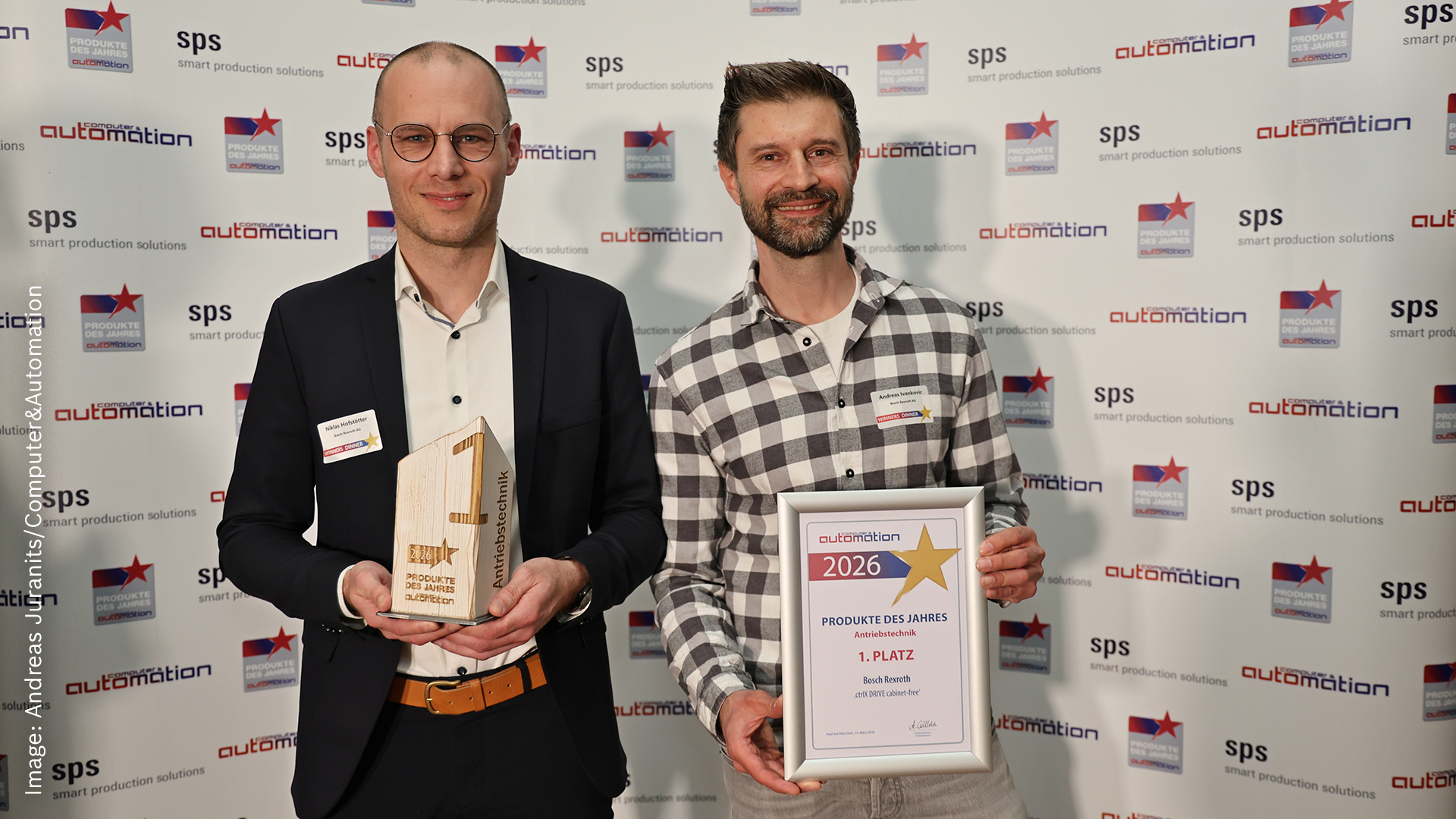 ctrlX DRIVE cabinet-free: Ausgezeichnet als „Produkt des Jahres 2026“