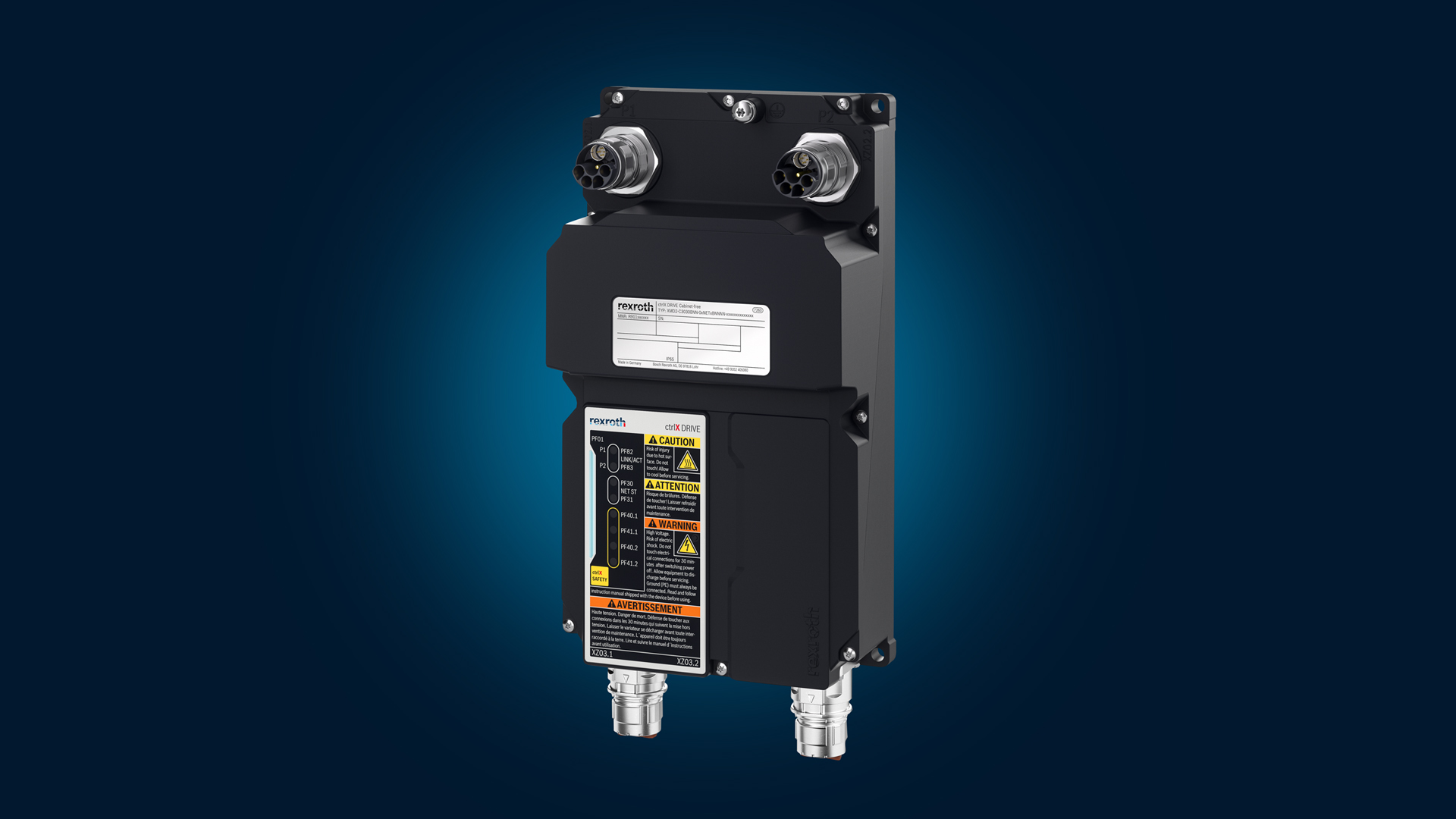 Image shows product ctrlX DRIVE cabinet-free