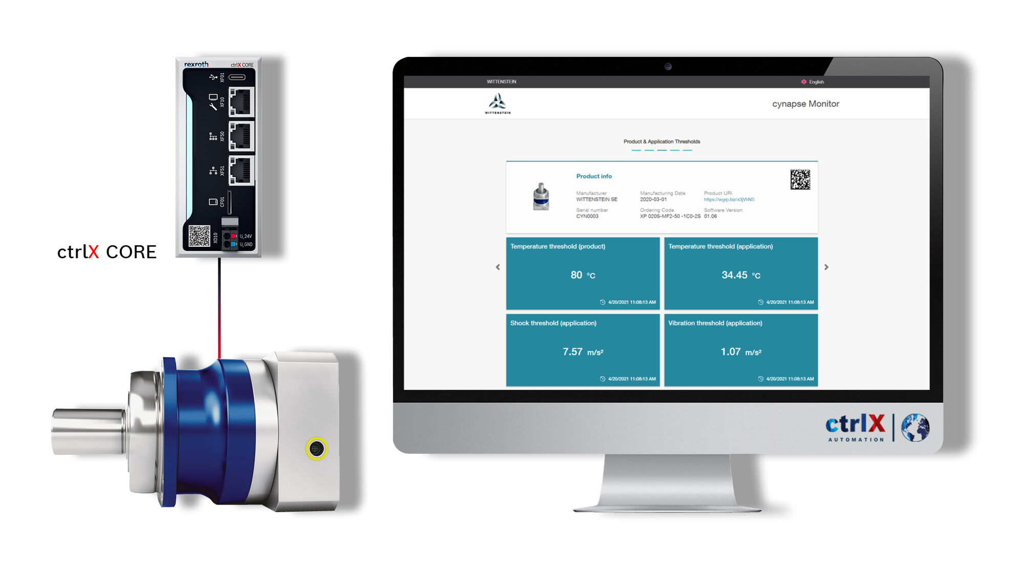 WITTENSTEIN offers apps for smart gearbox via ctrlX World - ctrlX ...